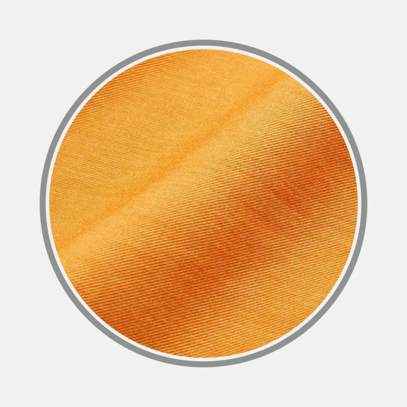 Plain Orange Cotton & Wool Fabric sold by Turnbull & Asser