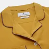 Women's Gold Silk Harriet Pyjamas Set sold by Turnbull & Asser