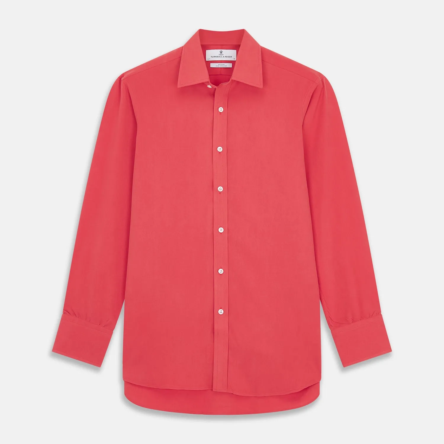 Coral Pink Silk Regular Fit Mayfair Shirt sold by Turnbull & Asser