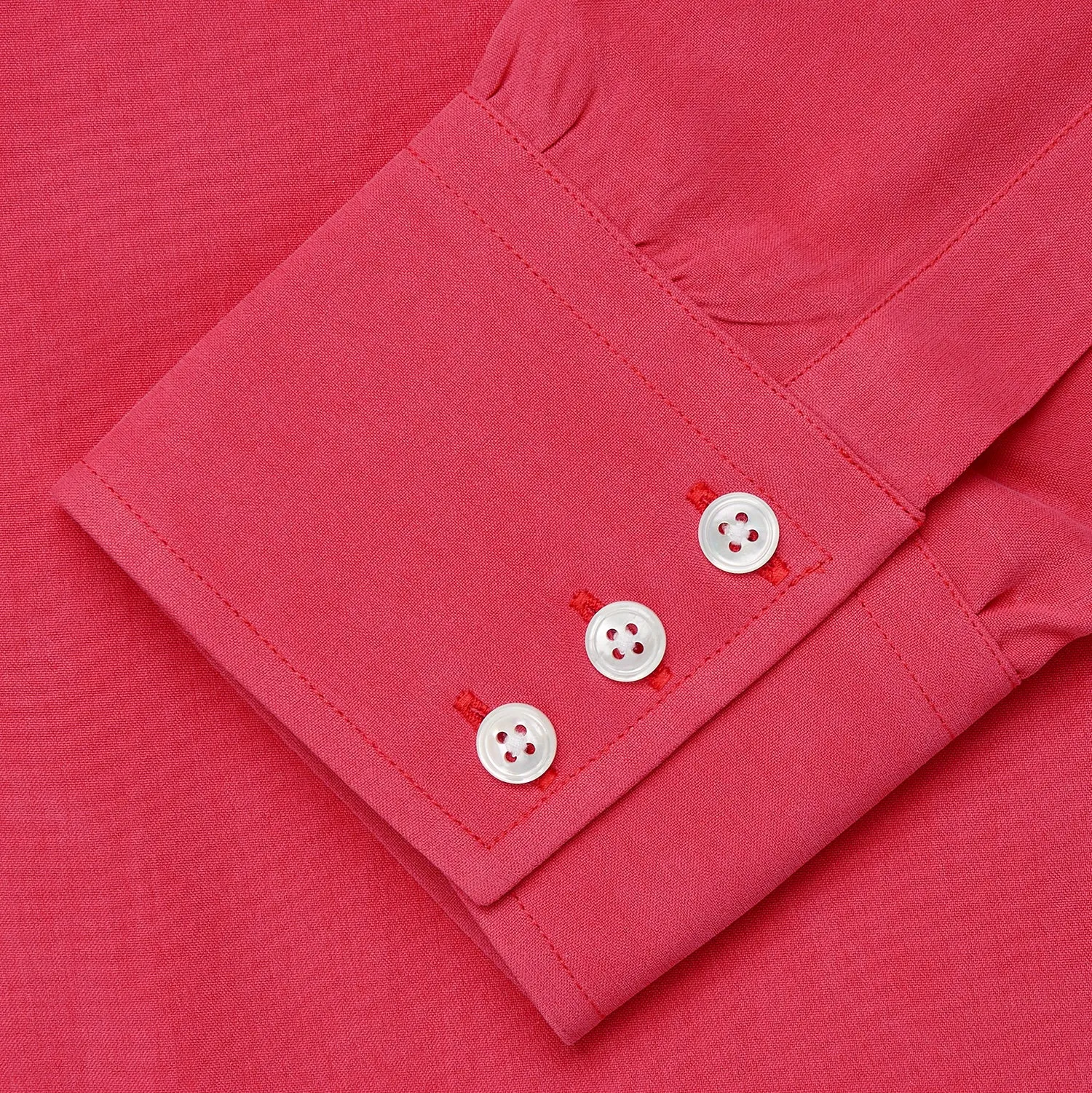 Coral Pink Silk Regular Fit Mayfair Shirt sold by Turnbull & Asser product image thumbnail 4