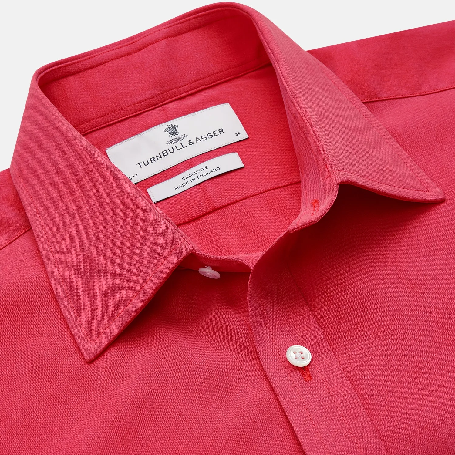 Coral Pink Silk Regular Fit Mayfair Shirt sold by Turnbull & Asser product image thumbnail 3