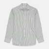 Green Stripe Cotton Fabric sold by Turnbull & Asser