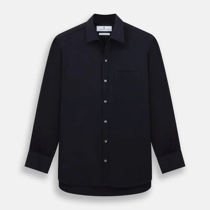 Navy Twill Chelsea Shirt sold by Turnbull & Asser