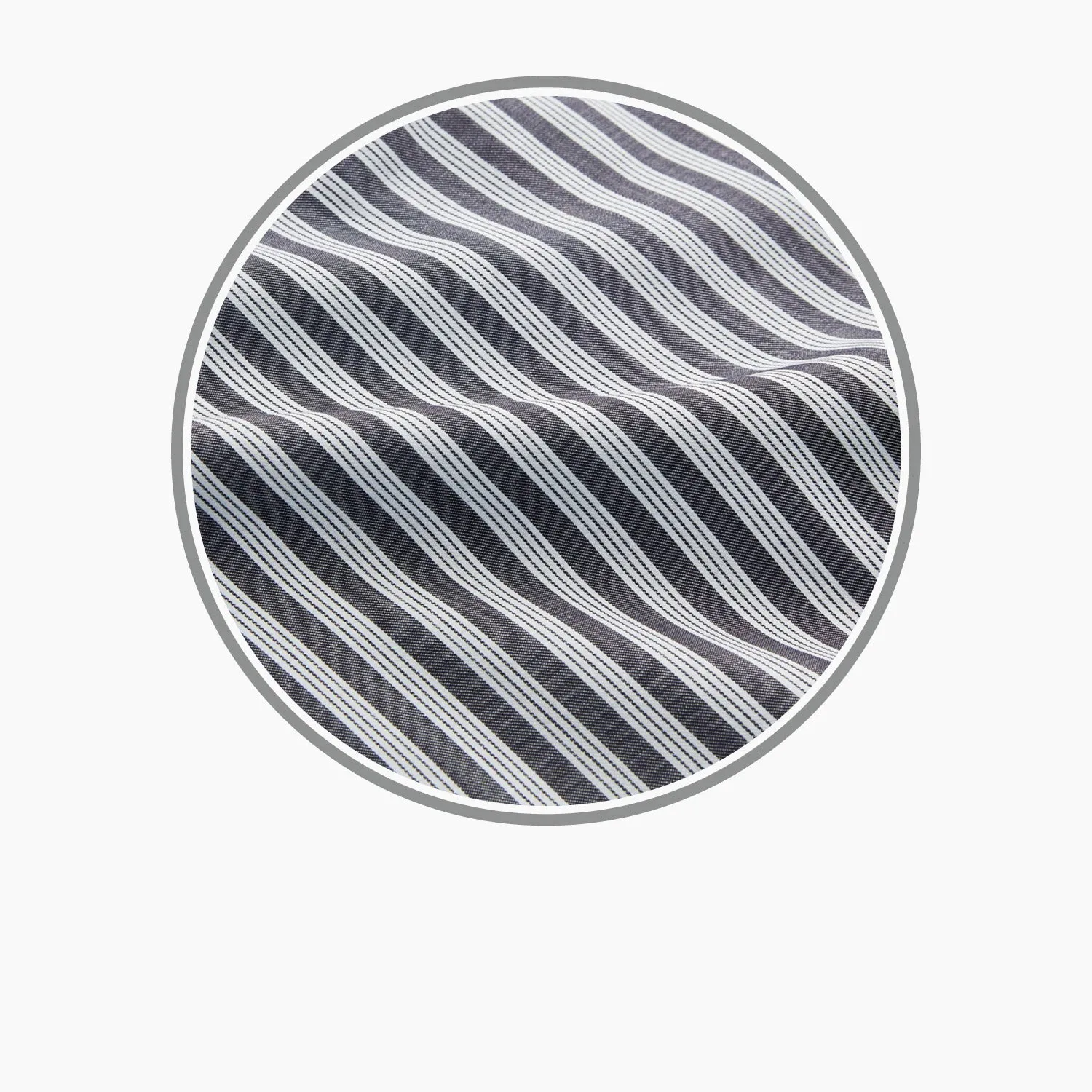 Navy Multi Stripe Wool Fabric sold by Turnbull & Asser product image thumbnail 3