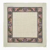 Cream Paisley Polka Dot Silk Pocket Square sold by Turnbull & Asser