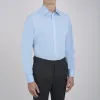 Light Blue Cotton Shirt with T&A Collar and Double Cuffs sold by Turnbull & Asser