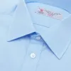 Light Blue Cotton Shirt with T&A Collar and Double Cuffs sold by Turnbull & Asser