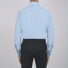 Light Blue Cotton Shirt with T&A Collar and Double Cuffs sold by Turnbull & Asser
