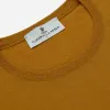 Gold Crew Neck Merino Jumper sold by Turnbull & Asser
