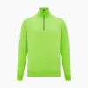 Neon Green Half-Zip Cashmere Jumper sold by Turnbull & Asser