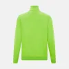 Neon Green Half-Zip Cashmere Jumper sold by Turnbull & Asser