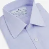 Blue and White Fine Bengal Stripe Sea Island Quality Cotton Shirt with T&A Collar and 3-Button Cuffs sold by Turnbull & Asser