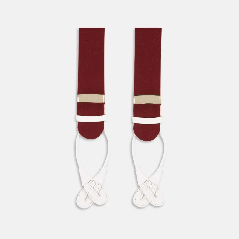 Bordeaux Adjustable Felt Braces sold by Turnbull & Asser