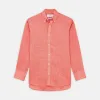 Pink Plain Linen Fabric sold by Turnbull & Asser