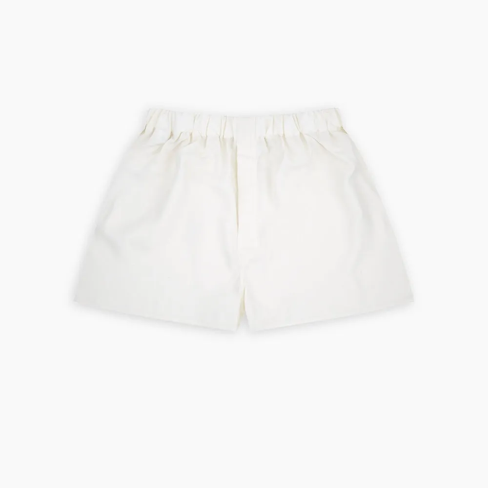 Cream Silk Boxer Shorts sold by Turnbull & Asser product image thumbnail 3