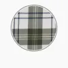 Green Check Cotton Fabric sold by Turnbull & Asser
