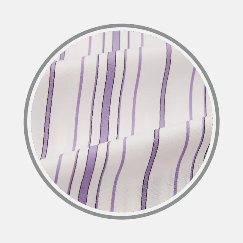 Purple Multi-Stripe Fabric sold by Turnbull & Asser