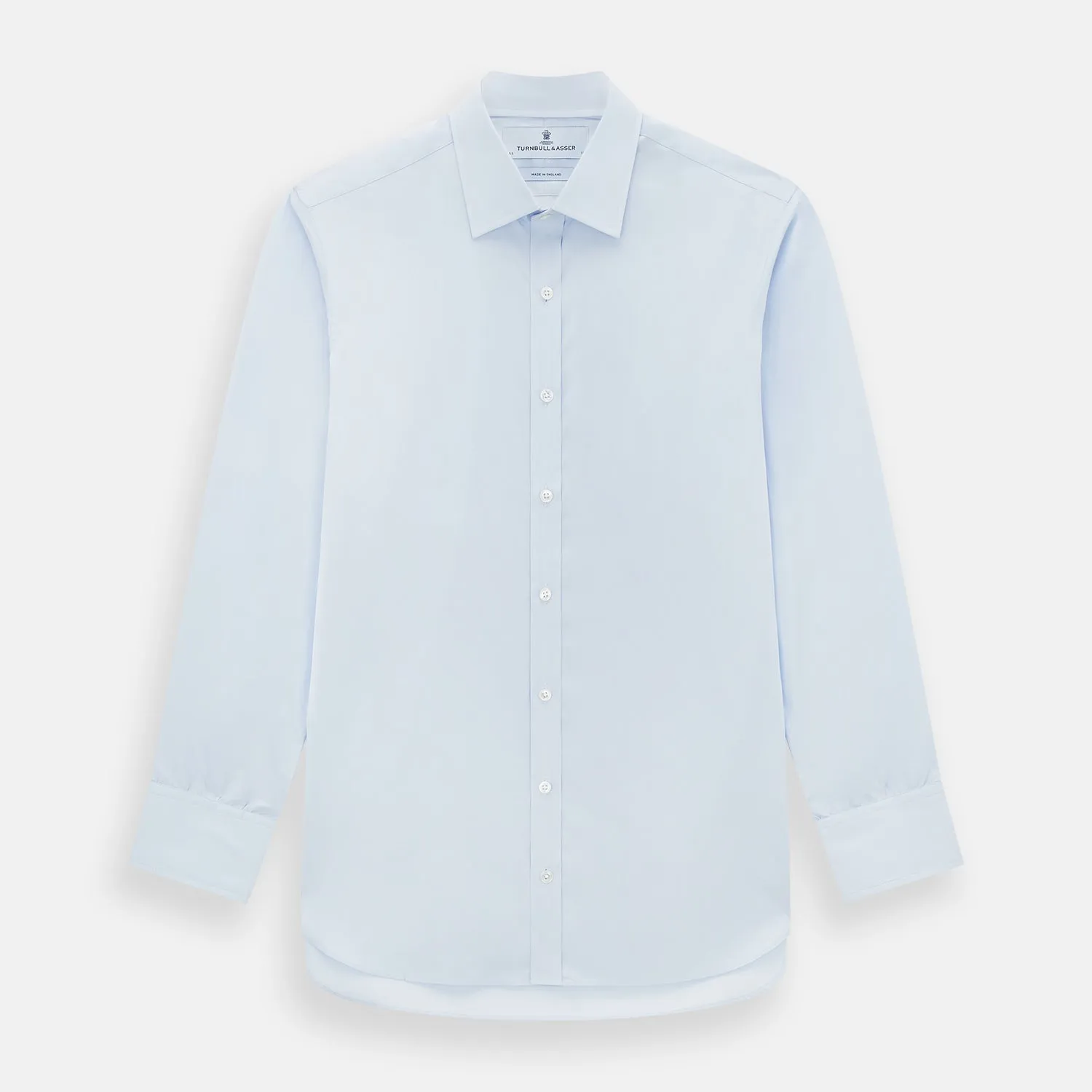 Pale Blue Cotton Regular Fit Mayfair Shirt sold by Turnbull & Asser