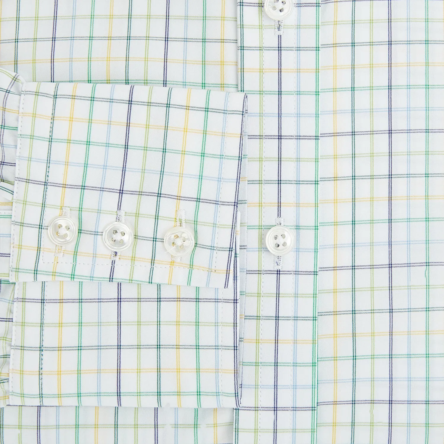 Multi Tone Double Grid Check Mayfair Shirt sold by Turnbull & Asser product image thumbnail 4
