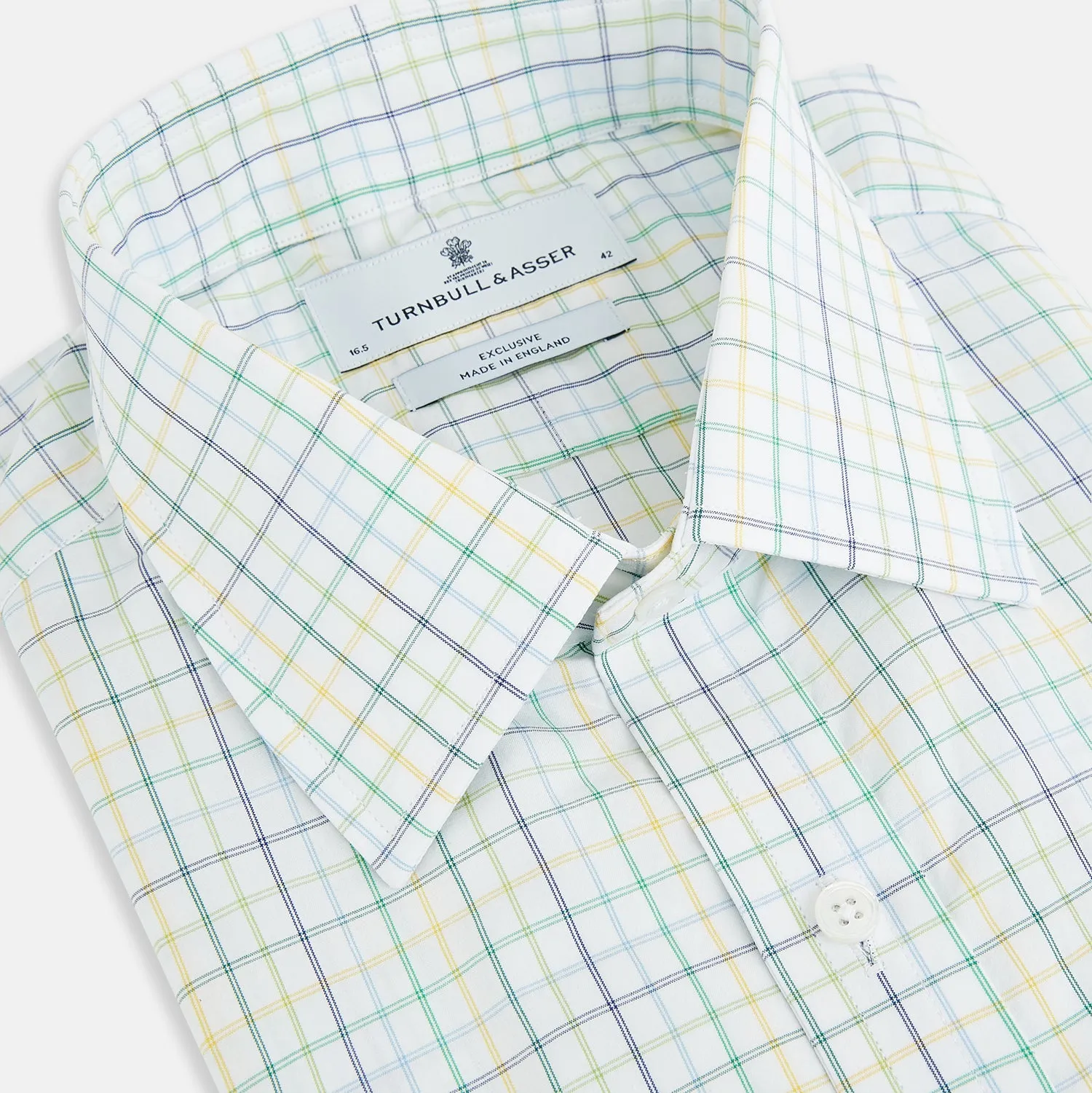 Multi Tone Double Grid Check Mayfair Shirt sold by Turnbull & Asser product image thumbnail 2