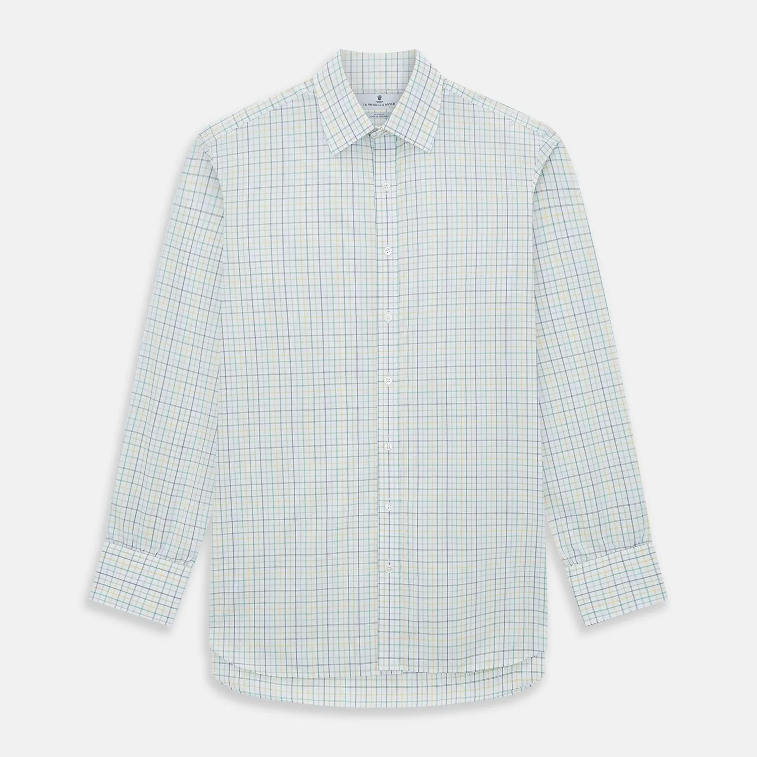 Multi Tone Double Grid Check Mayfair Shirt sold by Turnbull & Asser