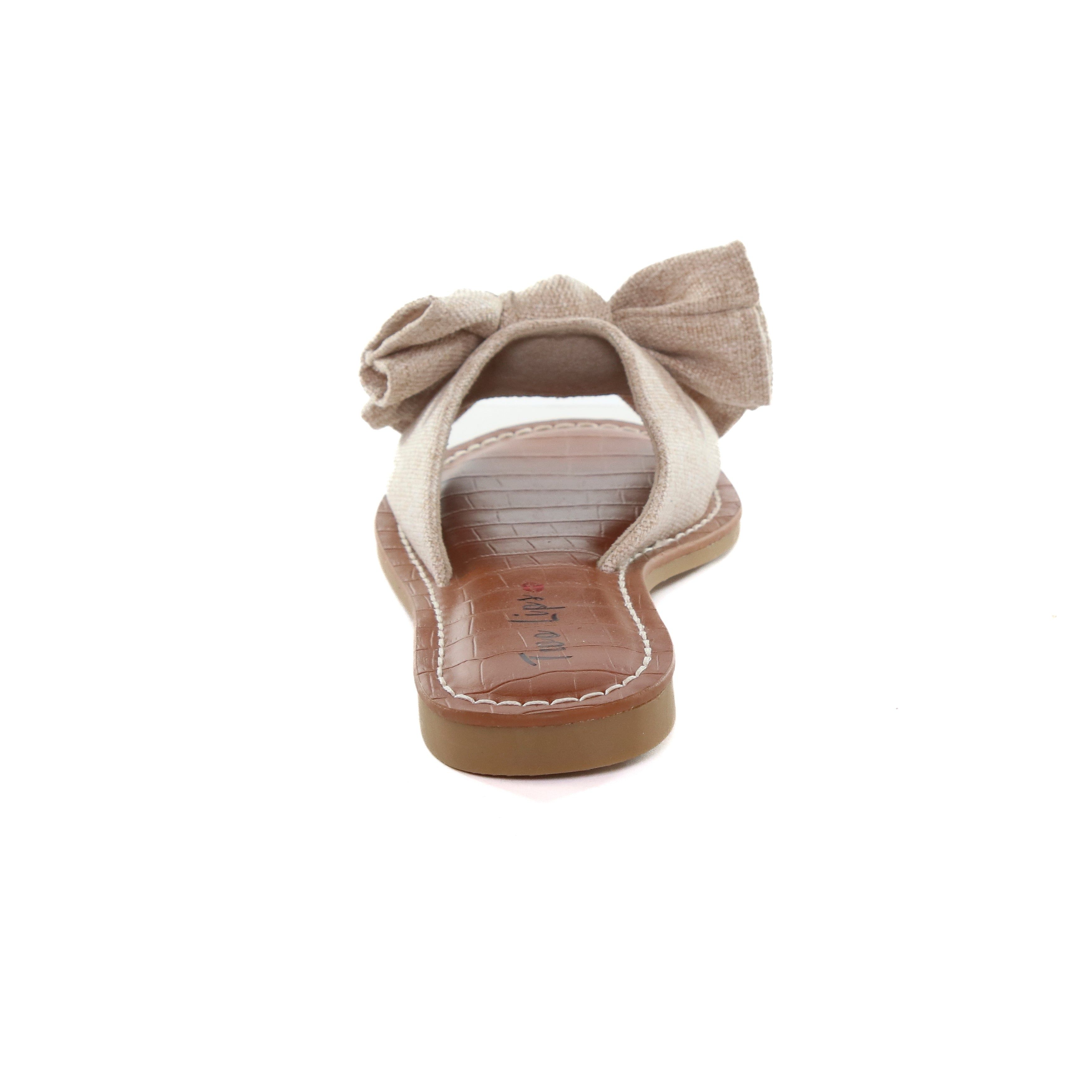 Malibu Bow Flat Sandal Natural sold by Two Lips product image thumbnail 2