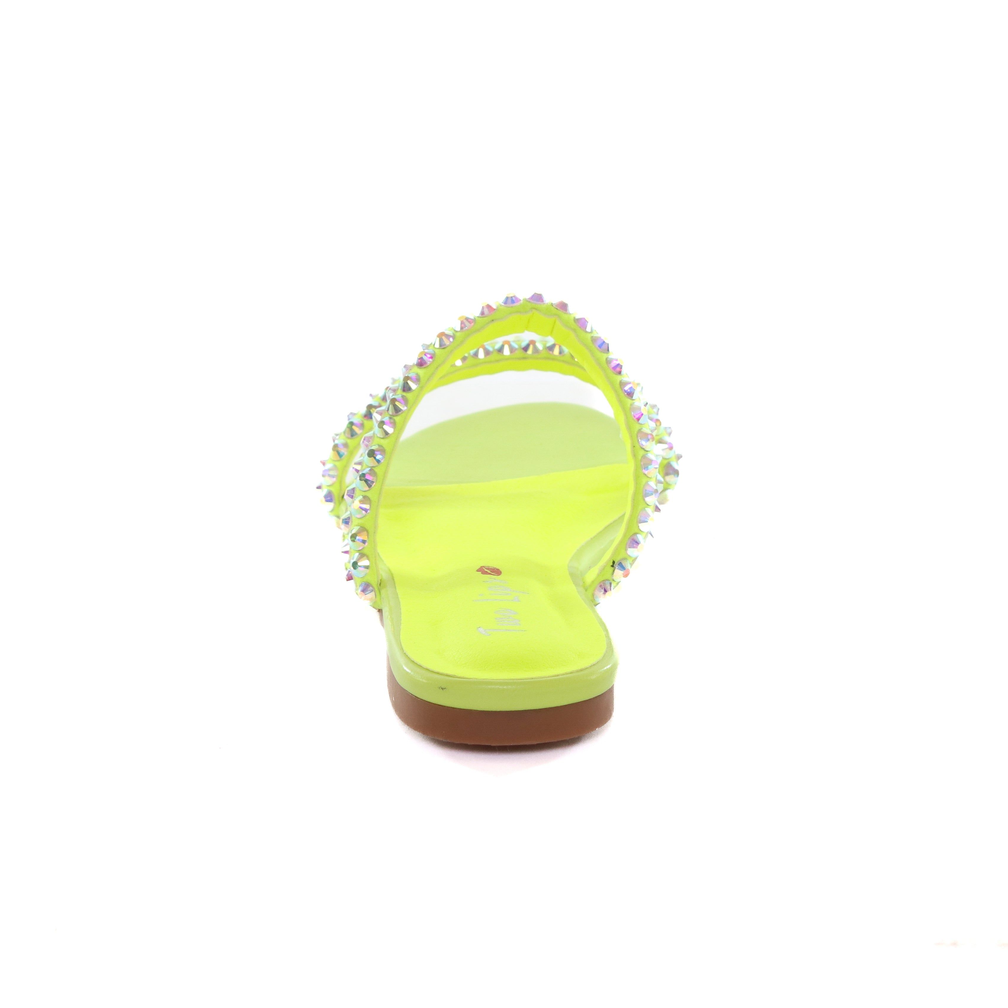 Fiji Bedazzled Flat Sandal Lime sold by Two Lips product image thumbnail 2