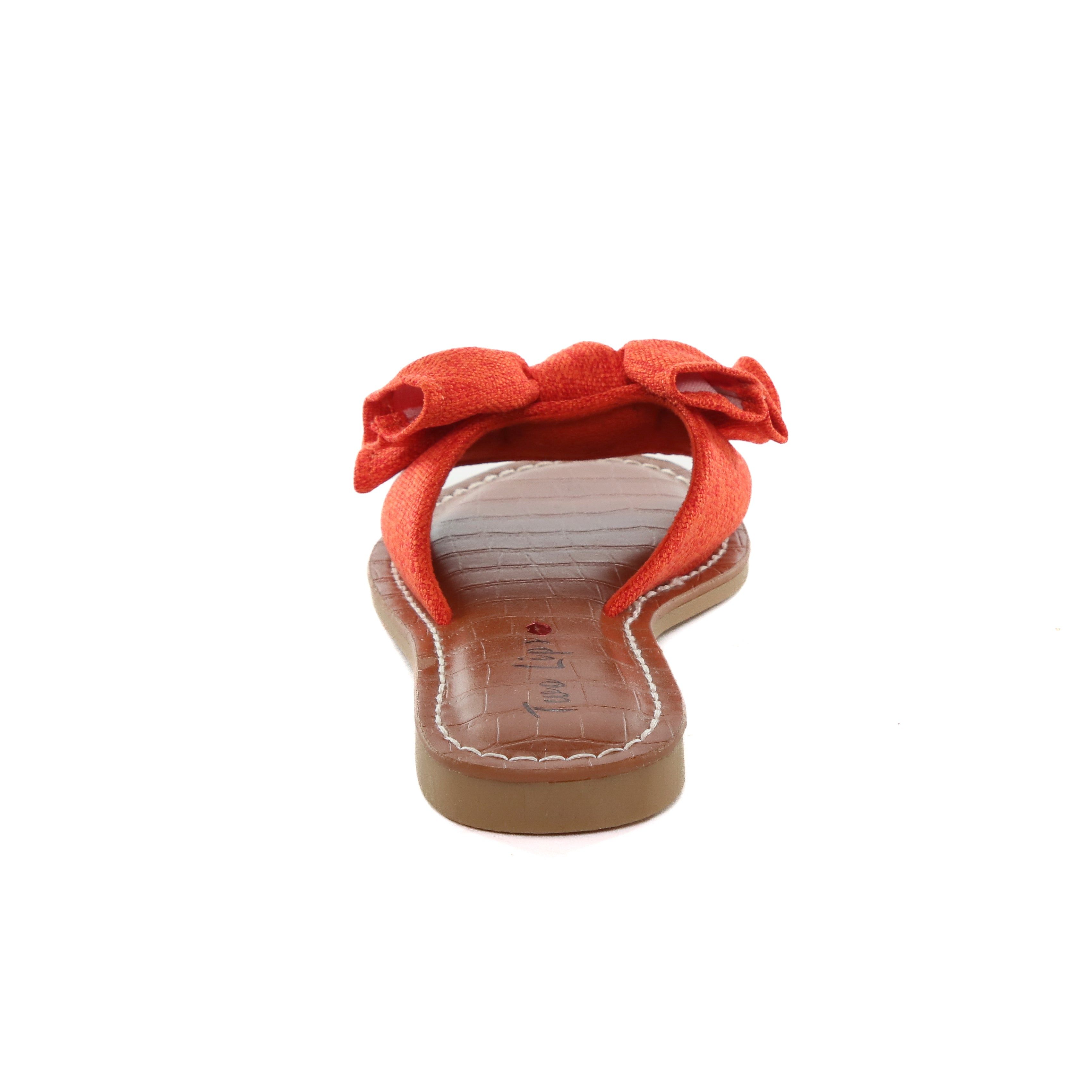 Malibu Bow Flat Sandal Red sold by Two Lips product image thumbnail 2