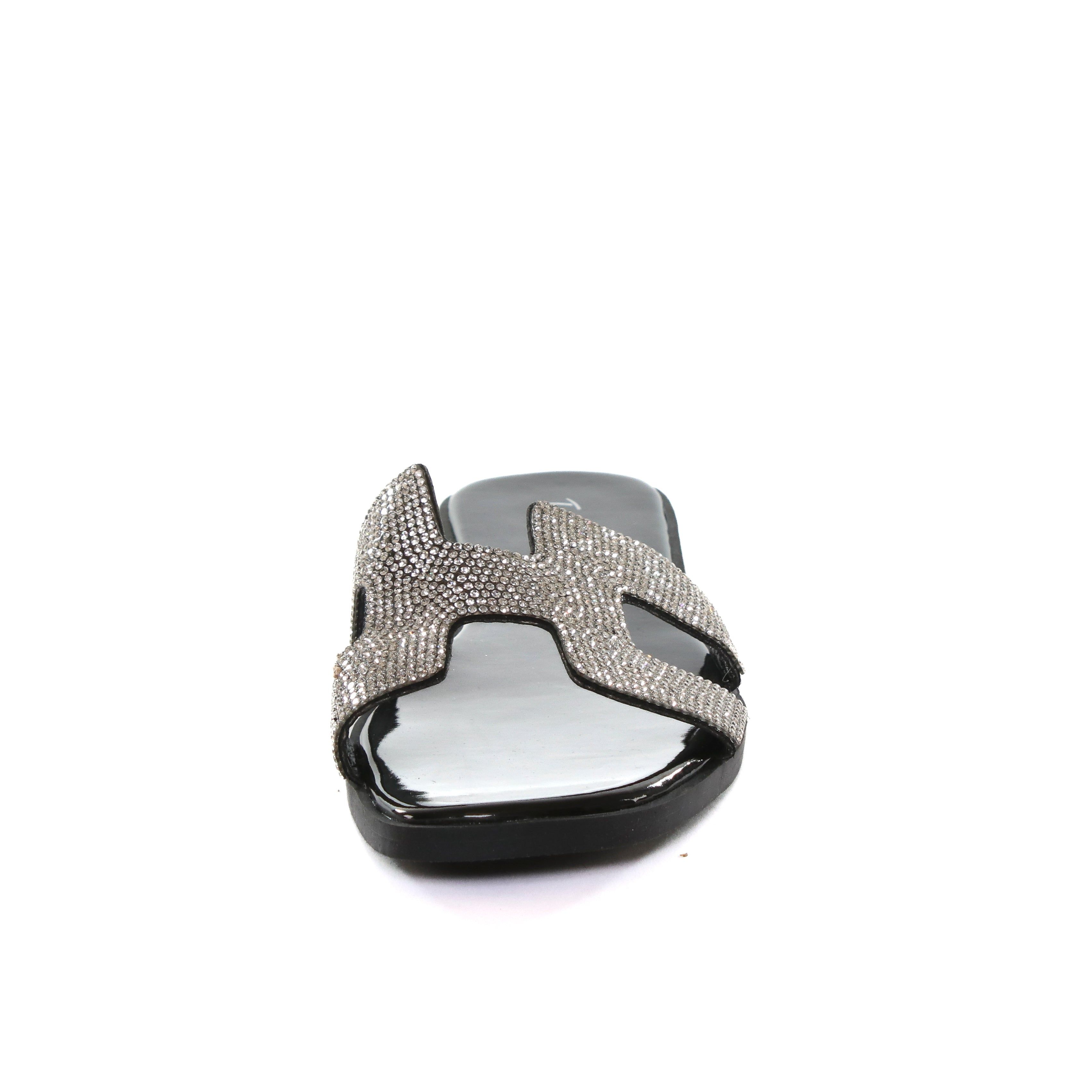 Encino Slide Sandal Black - Bedazzled sold by Two Lips product image thumbnail 4