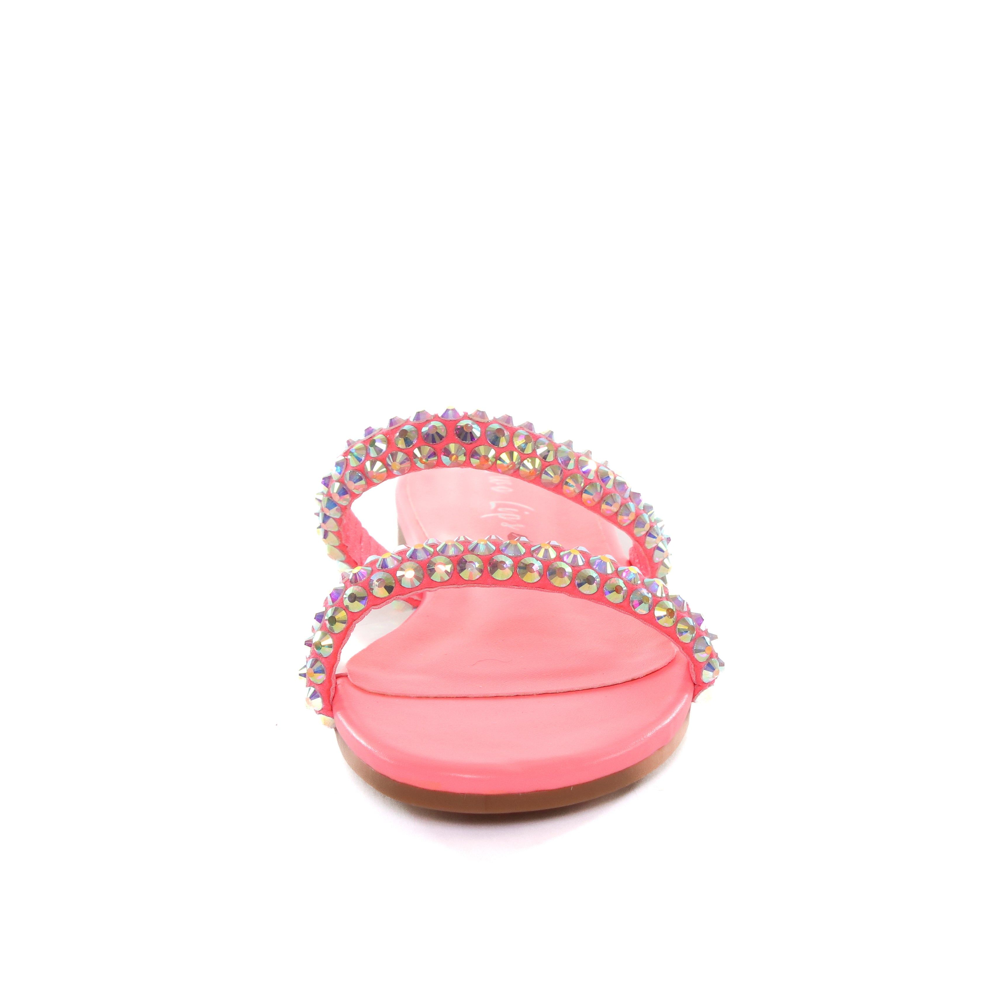 Fiji Bedazzled Flat Sandal Pink sold by Two Lips product image thumbnail 4
