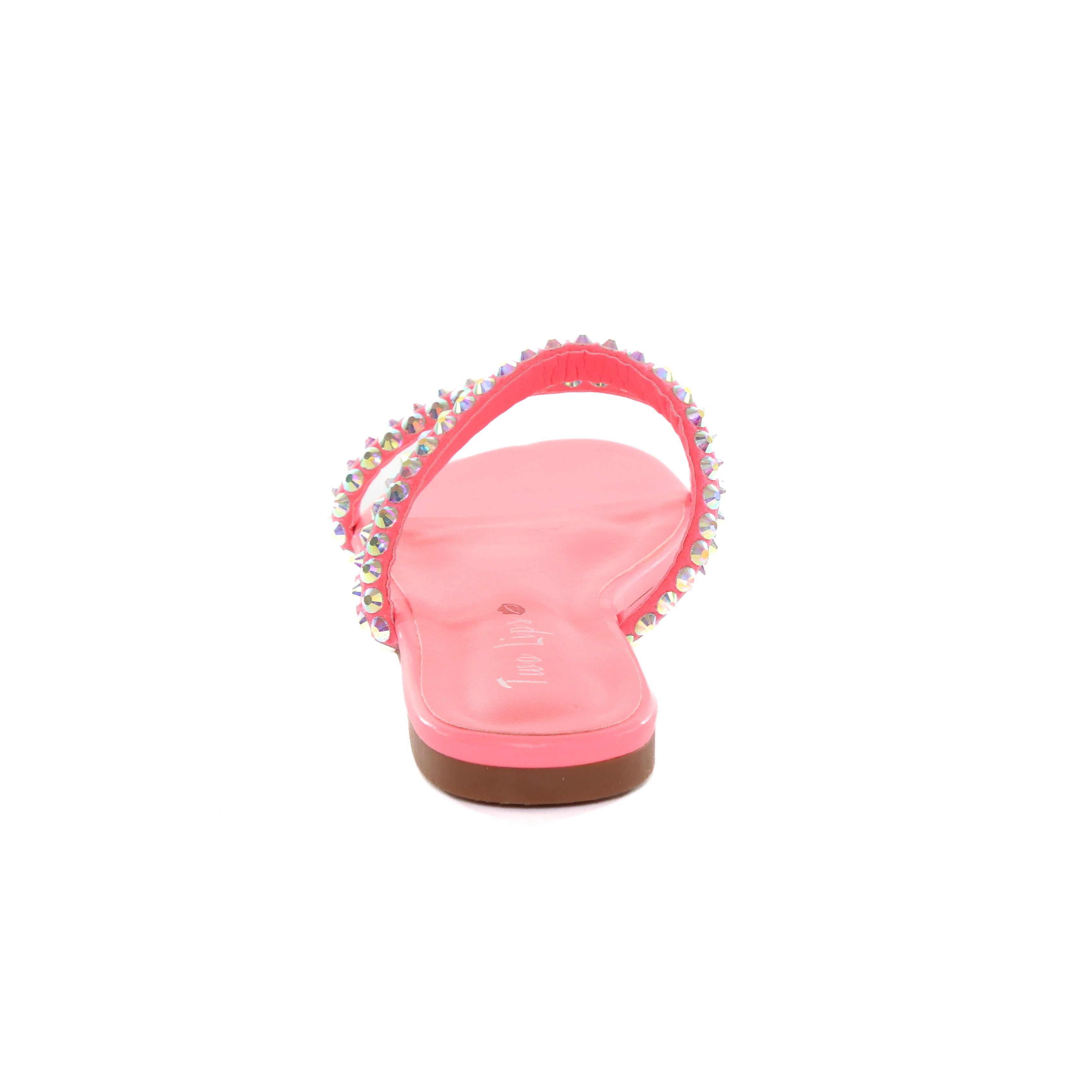 Fiji Bedazzled Flat Sandal Pink sold by Two Lips product image thumbnail 2
