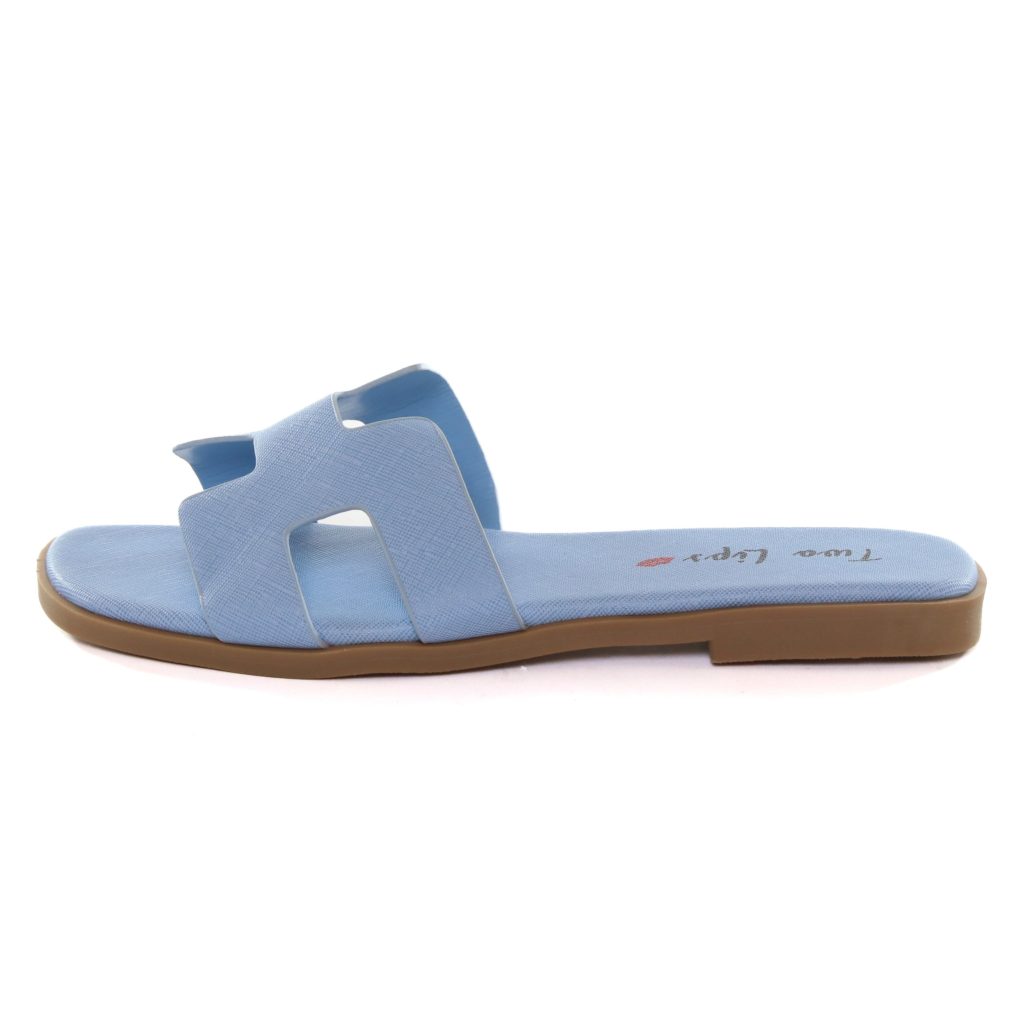 Brentwood Slide Sandal Blue sold by Two Lips