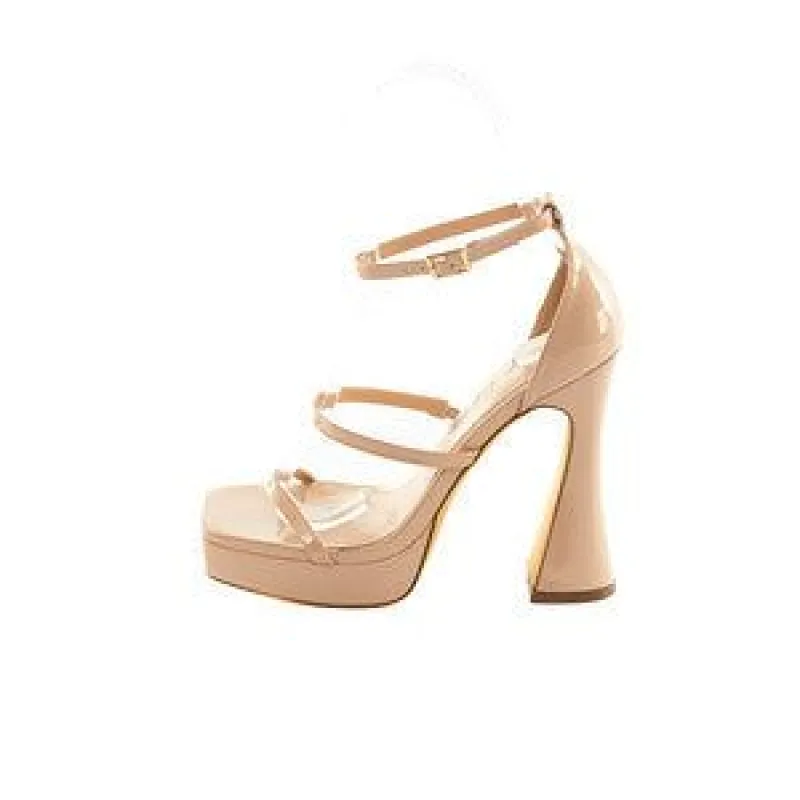 Milano Platform Sandal Nude sold by Two Lips