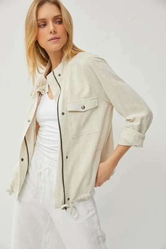 Utility Jacket With Pockets And Metal Snaps sold by U-NI-TY product image thumbnail 2