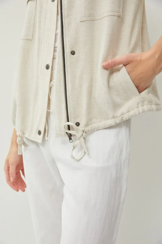 Utility Jacket With Pockets And Metal Snaps sold by U-NI-TY product image thumbnail 3