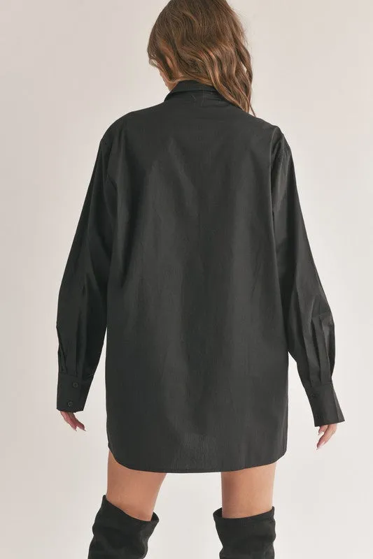 Button Down Tunic Shirt With Front Pockets sold by U-NI-TY product image thumbnail 5