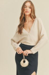 Side Draped Knit Maxi Dress sold by U-NI-TY