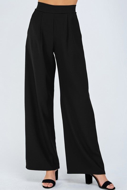 High Waist Wide Leg Casual Woven Pants sold by U-NI-TY product image thumbnail 2