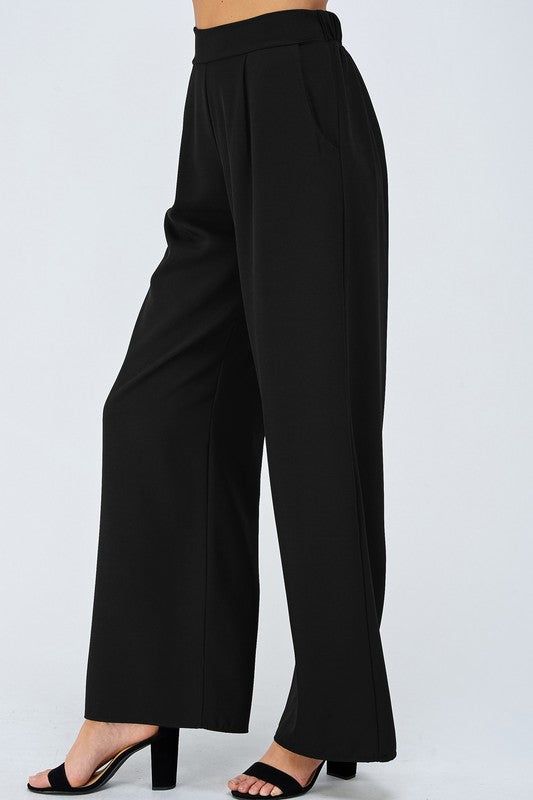High Waist Wide Leg Casual Woven Pants sold by U-NI-TY product image thumbnail 3