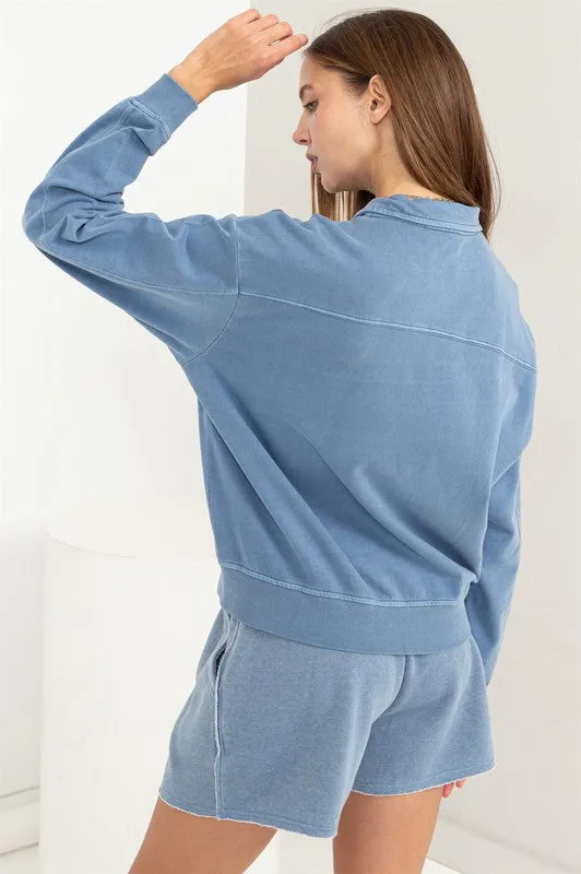 Long Sleeve Half ZIp Sweatshirt sold by U-NI-TY product image thumbnail 4