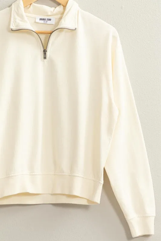 Long Sleeve Half ZIp Sweatshirt sold by U-NI-TY product image thumbnail 2