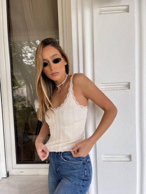 Lace Detail Cami sold by U-NI-TY product image thumbnail 2