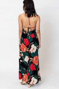 Halter Neck Floral Print Maxi Dress sold by U-NI-TY