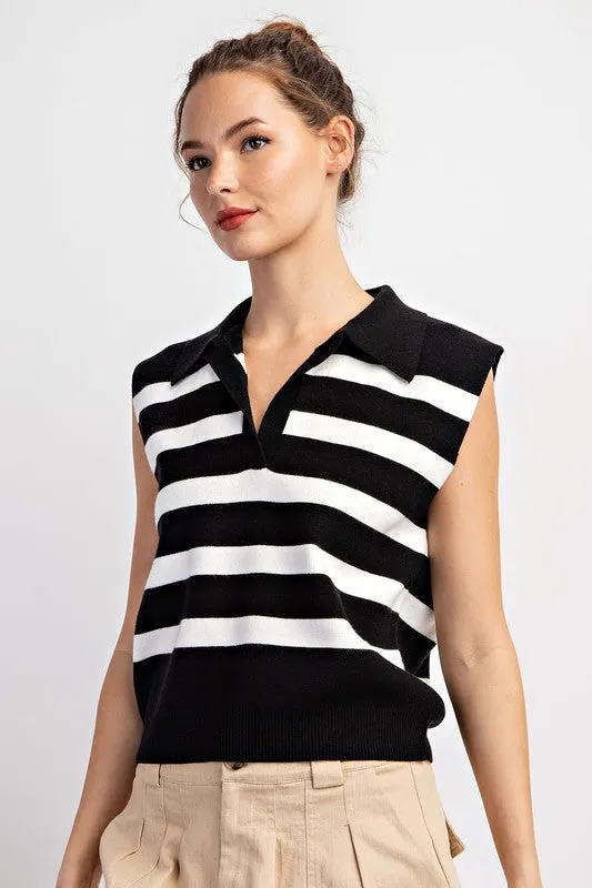 Stripe Sleeveless Top sold by U-NI-TY product image thumbnail 2