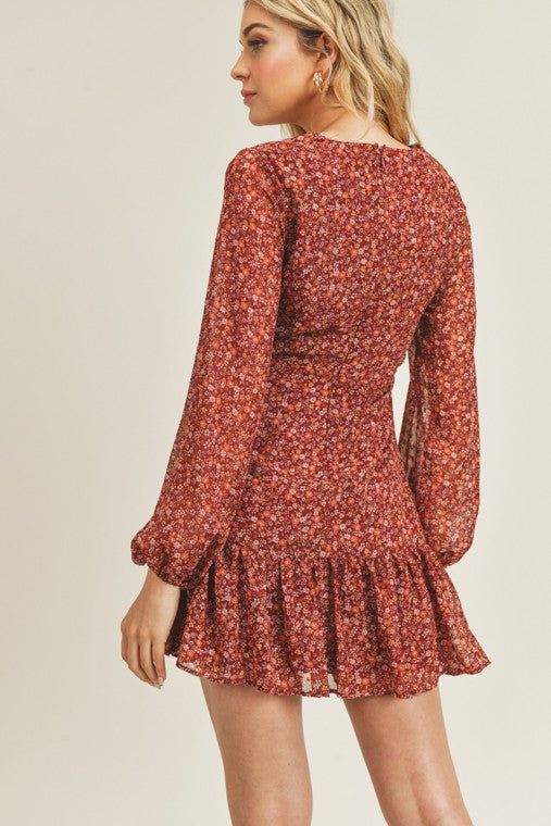 Floral Print Mini Dress sold by U-NI-TY product image thumbnail 4