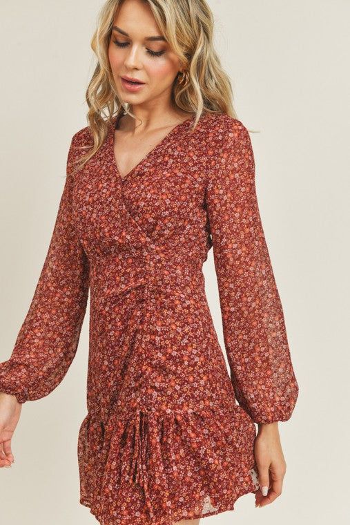 Floral Print Mini Dress sold by U-NI-TY product image thumbnail 2