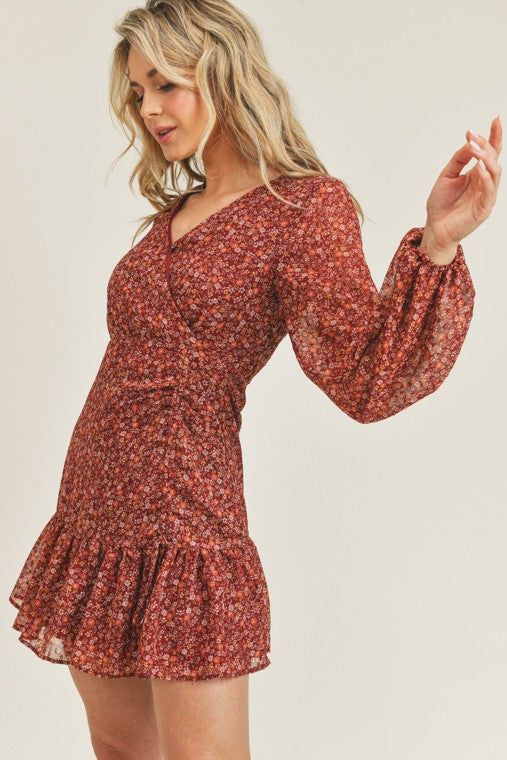 Floral Print Mini Dress sold by U-NI-TY product image thumbnail 5