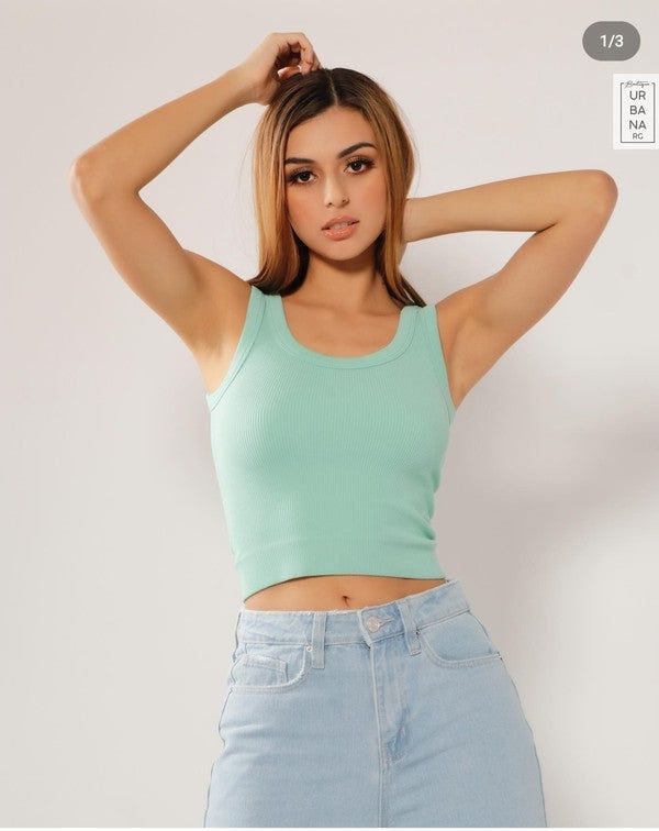 Thick Cropped Ribbed Tank sold by U-NI-TY product image thumbnail 2