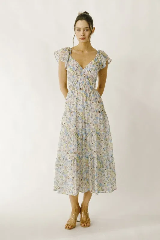 Floral Romantic Midi Dress sold by U-NI-TY product image thumbnail 2