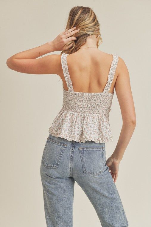 Ruffle Detail V Neck Tank sold by U-NI-TY product image thumbnail 2